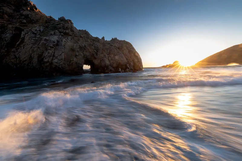 Sunset Through the Sea Arch